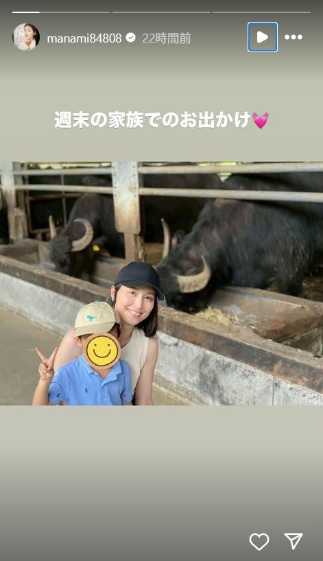 橋本マナミInstagramストーリーズより