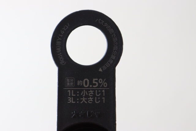 パスタメジャー付計量スプーン　目安