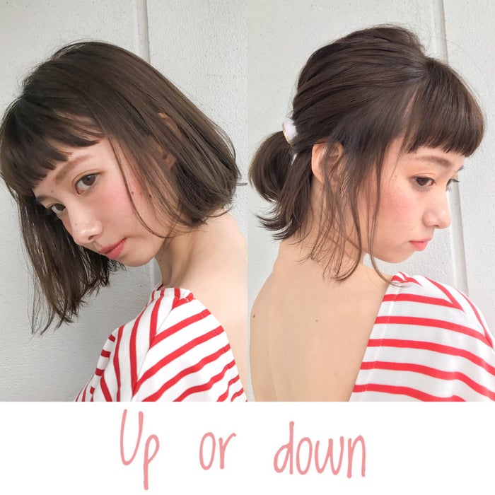 ボブでも簡単 ハーフアップですっきりかわいくアレンジしちゃおう モデルプレス