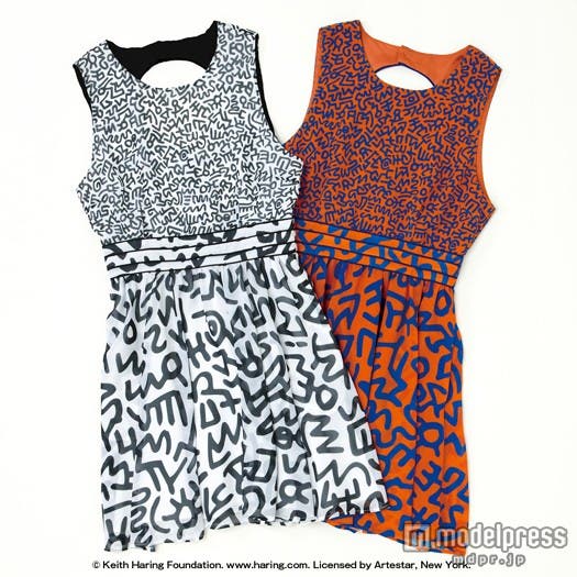 「SLY」春夏コレクション/キースへリング×SLYシフォンワンピース