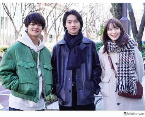 山崎賢人が“通行人役”で出演 佐野勇斗&飯豊まりえ「僕だけが17歳の世界で」3ショット公開