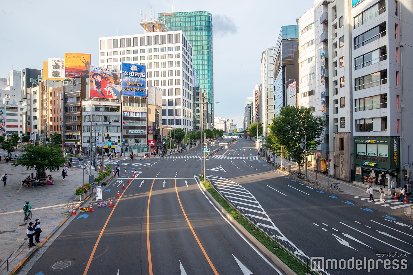 交通規制中の国道246号（C）モデルプレス