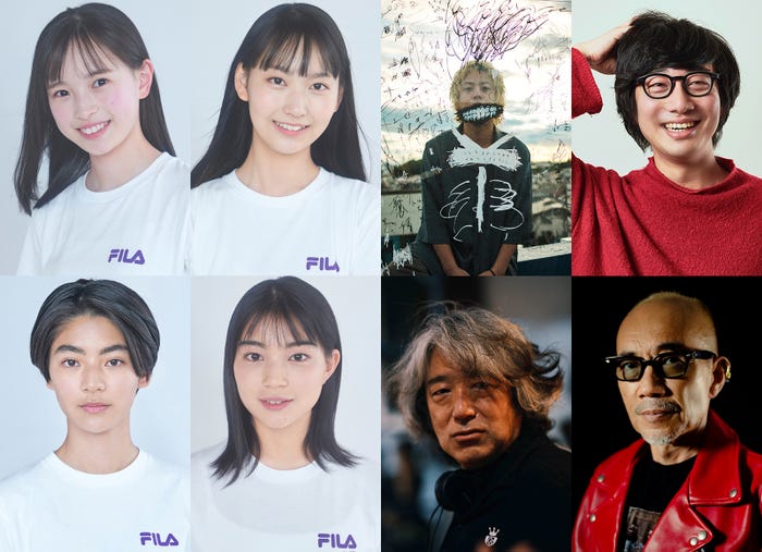 (上段左から)大和奈央、和多田萌衣、OSRIN、伊勢田世山(下段左から)岸本小雪、坂本彩、羽住英一郎、竹中直人(C)TBS