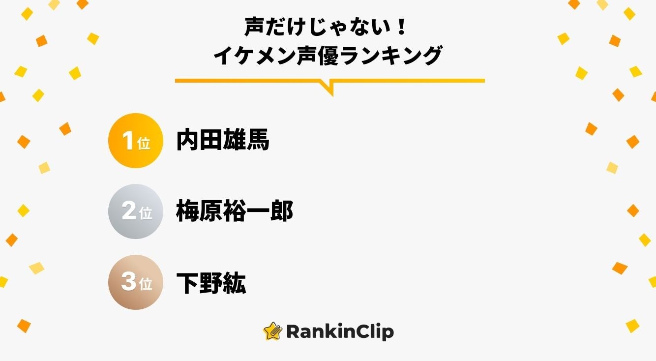 声だけじゃない！『イケメン声優』といえば？