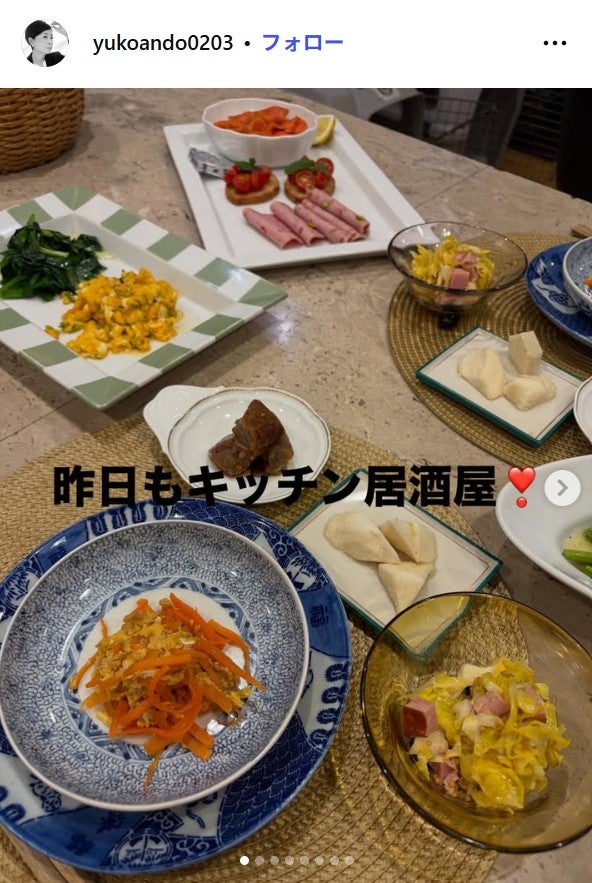 安藤優子Instagramより