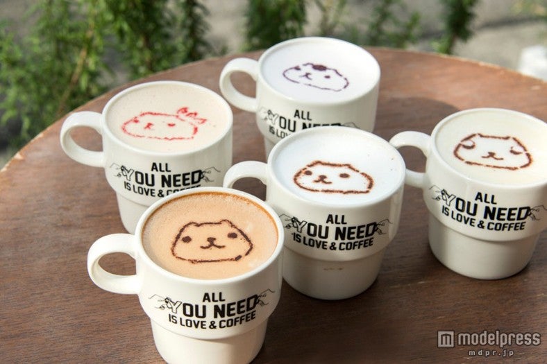 ラテアートにもカピバラさんの姿が