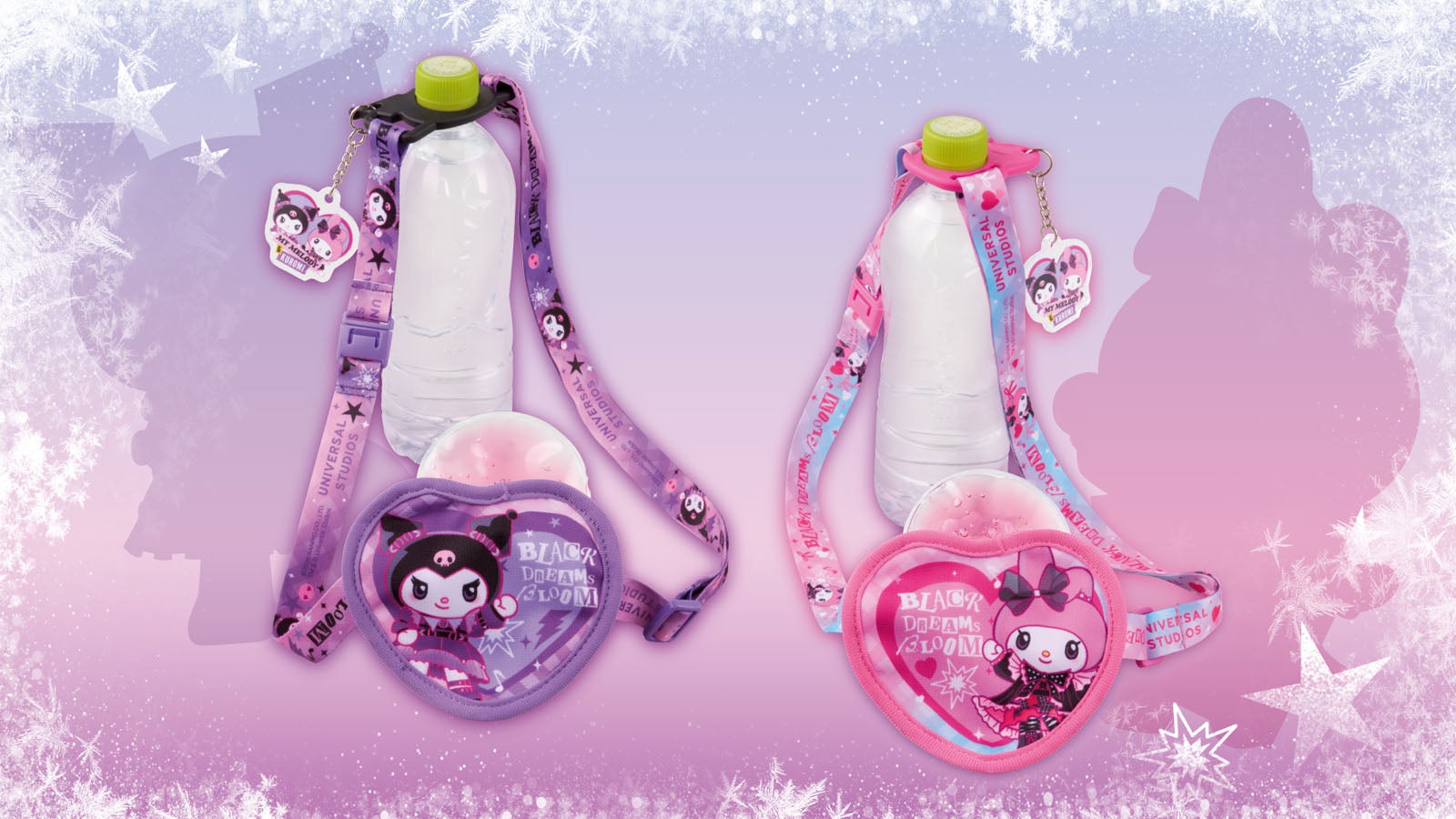 左：クロミ・ボトルストラップ アイスパック付き　右：マイメロディ・ボトルストラップ アイスパック付き／（C）2026 SANRIO CO., LTD.　APPROVAL NO. EJ5060501