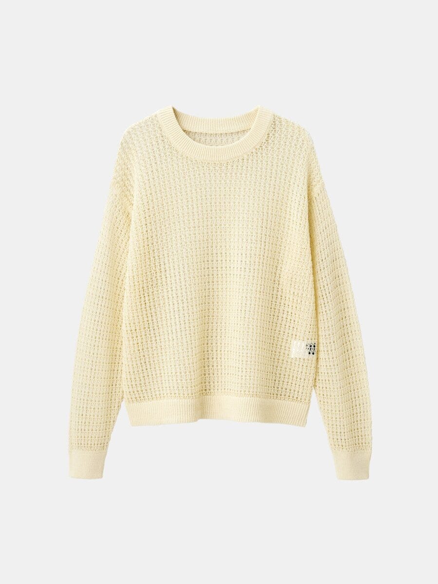 PLSTのコードヤーンセーター