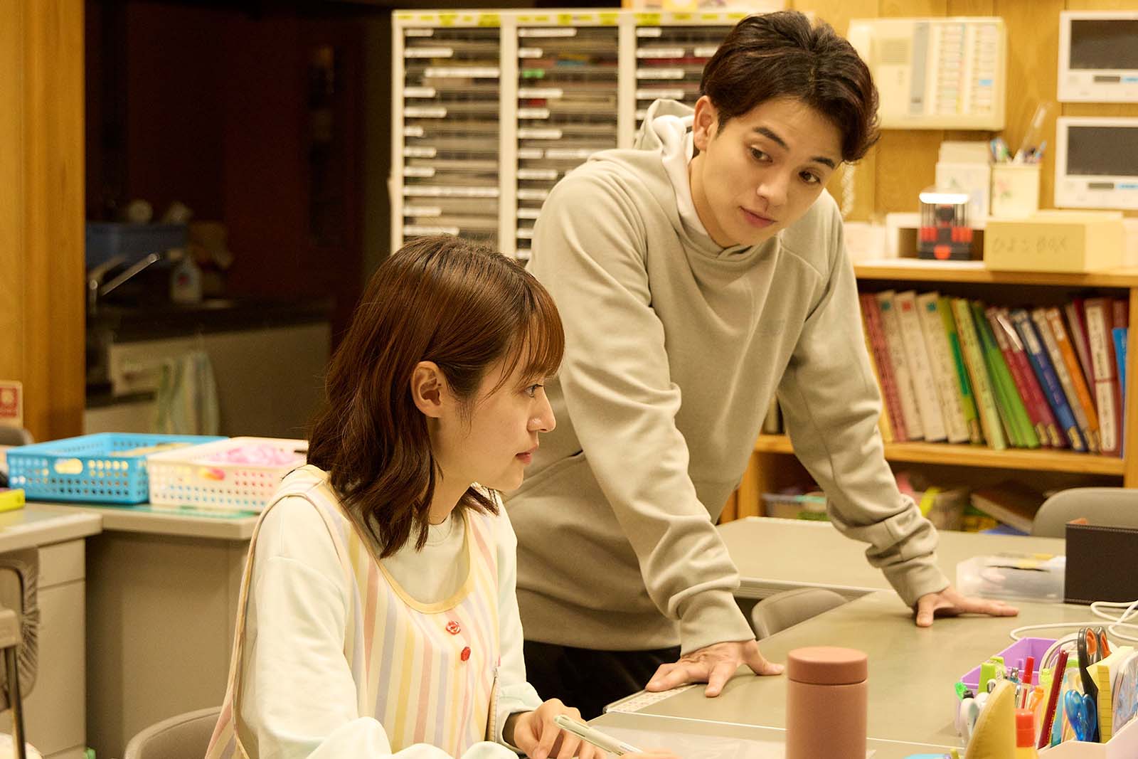 田辺桃子、宮近海斗「お迎え渋谷くん」第11話より（C）カンテレ