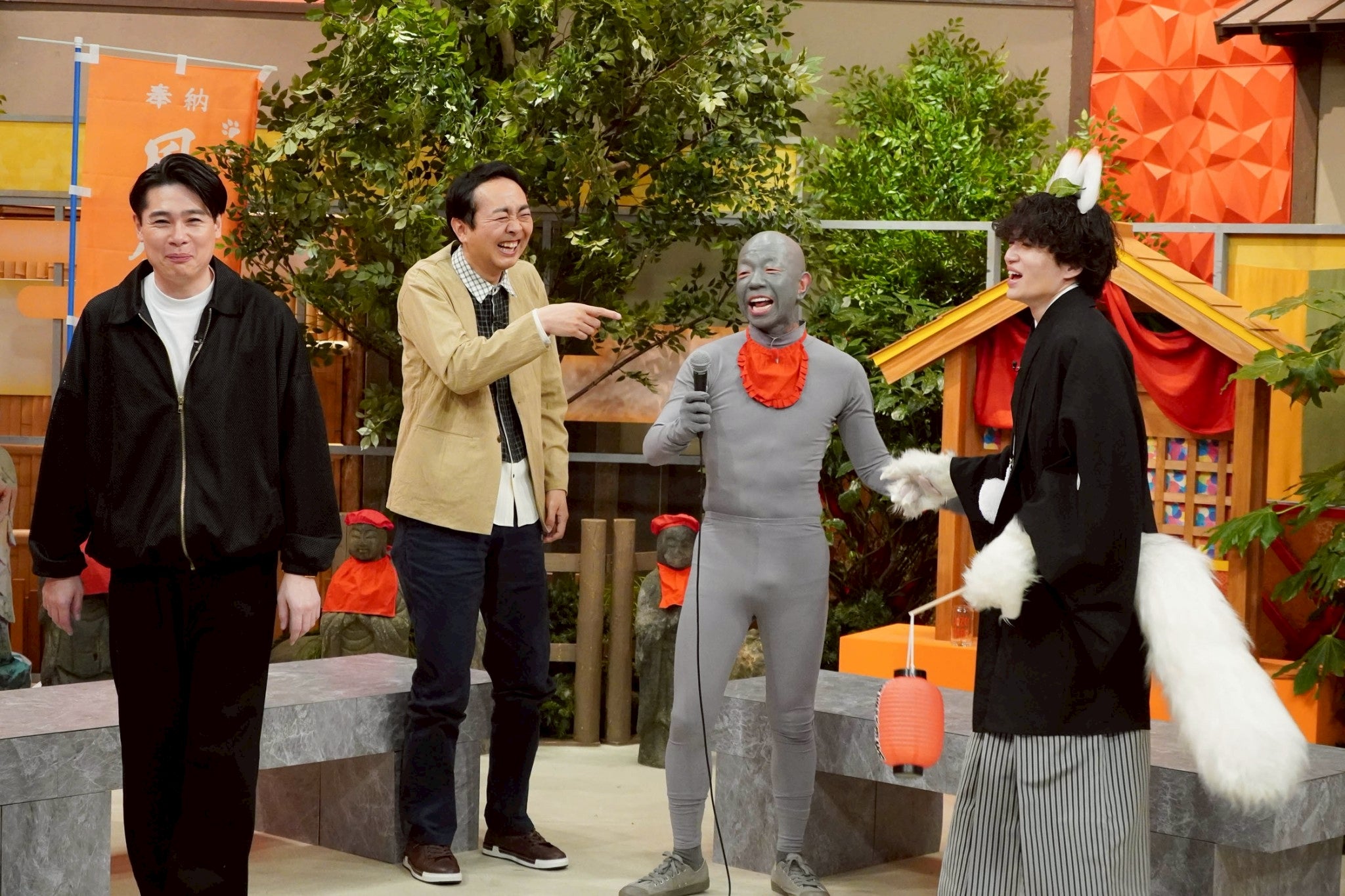 吉村崇、田中卓志、小峠英二、菊池風磨（C）テレビ東京