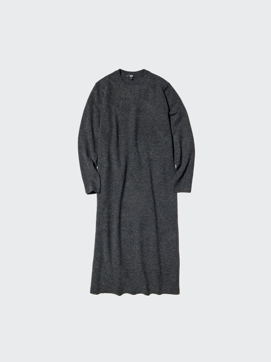 2026ユニクロ女性おすすめスフレヤーンワンピース