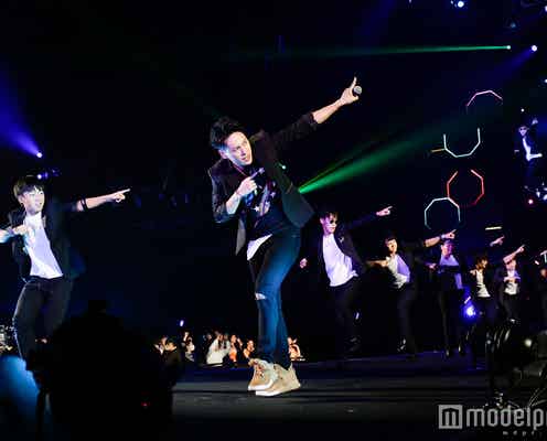 三代目JSB山下健二郎、一夜限りの“ランニングマン”コラボ披露 瓦割りにも生チャレンジ<ライブレポ>