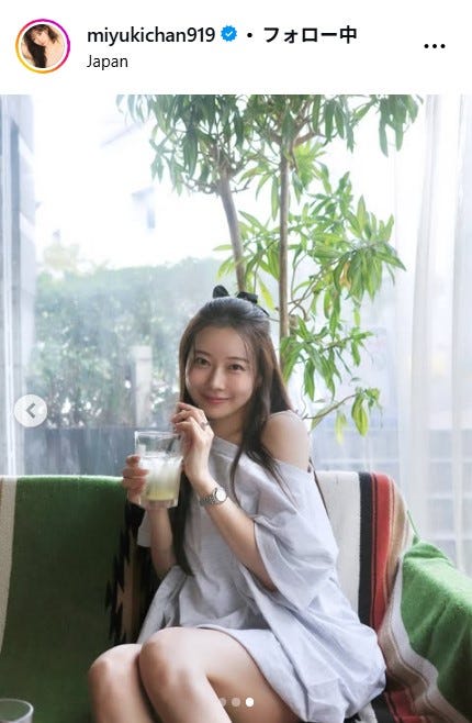 渡辺美優紀Instagramより