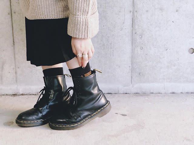 カッコよくて丈夫なdr Martens ドクターマーチン のブーツを女の子っぽく履きこなそう モデルプレス カッコよくて丈夫なdr Martens ドクターマーチン のブーツを女の子っぽく履きこなそう モデルプレス