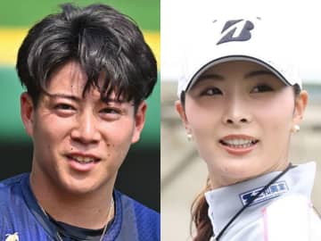 オリックス・来田涼斗と女子ゴルフ・鶴岡果恋が結婚発表「アスリート同士ともに切磋琢磨して高め合い」純白ドレスの鶴岡を来田が抱え上げ、見つめ合う写真に反響「素敵なお写真」