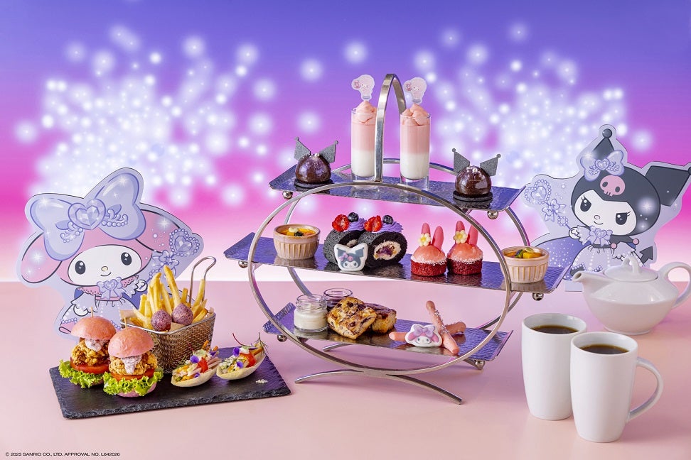 アフタヌーンティー「マイメロディとクロミのマジカルスイーツワールド」も登場／提供画像