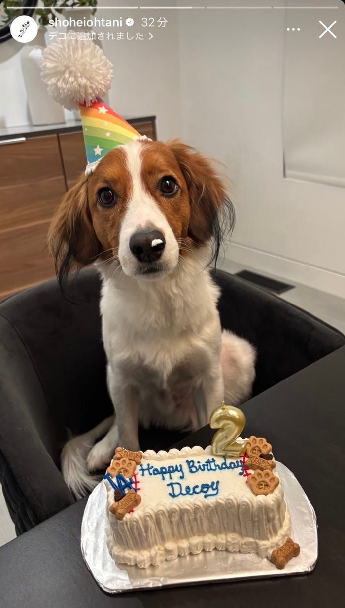 大谷翔平選手 Instagramより