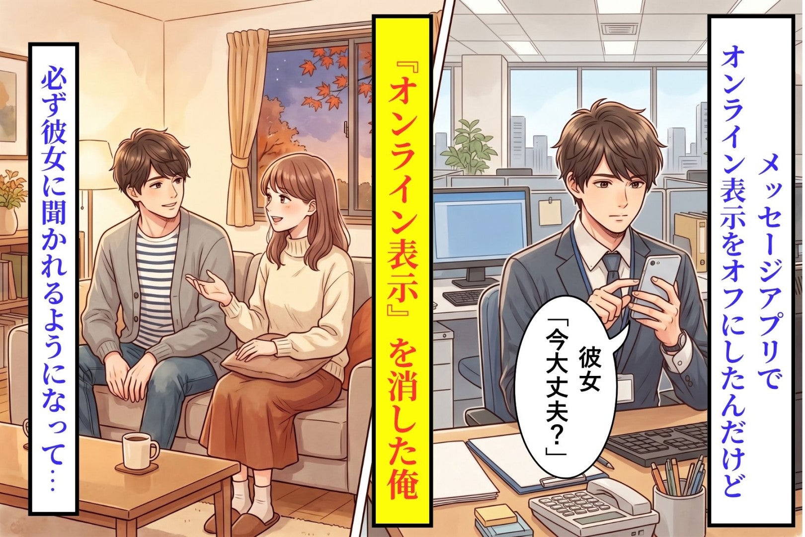 『オンライン表示』を消しただけのつもりが、彼女の「今、大丈夫？」が増えた理由