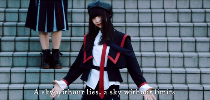 NGT48「世界はどこまで青空なのか?」MVより(C)AKS