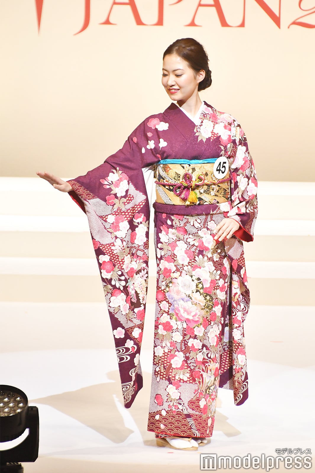 着物審査の様子／「2020ミス・インターナショナル日本代表選出大会」（C）モデルプレス