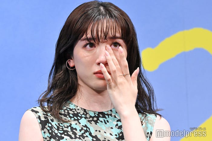 舞台挨拶で大粒の涙を流した永野芽郁 (C)モデルプレス