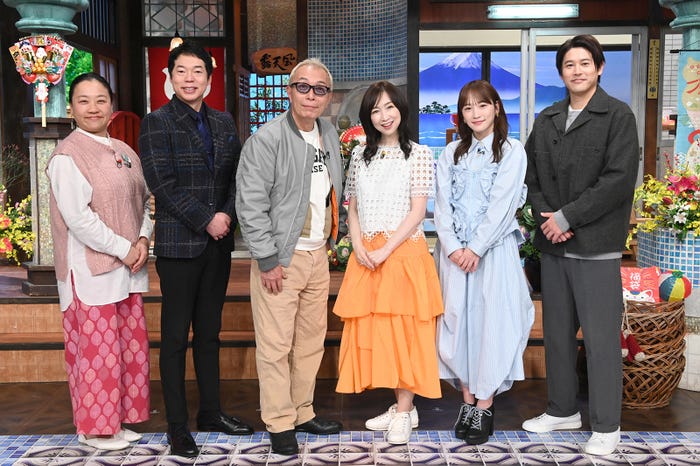 いとうあさこ、今田耕司、所ジョージ、森口博子、川栄李奈、内田篤人(C)日本テレビ