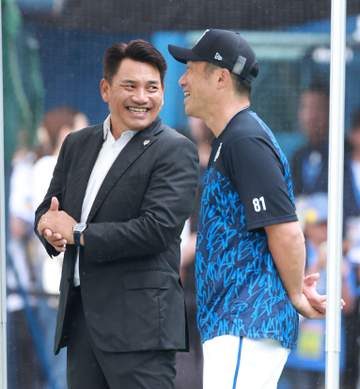 侍ジャパン井口監督「ベイスターズで言えば松尾選手」ハマスタでDeNA・相川監督に協力要請→神宮で始球式