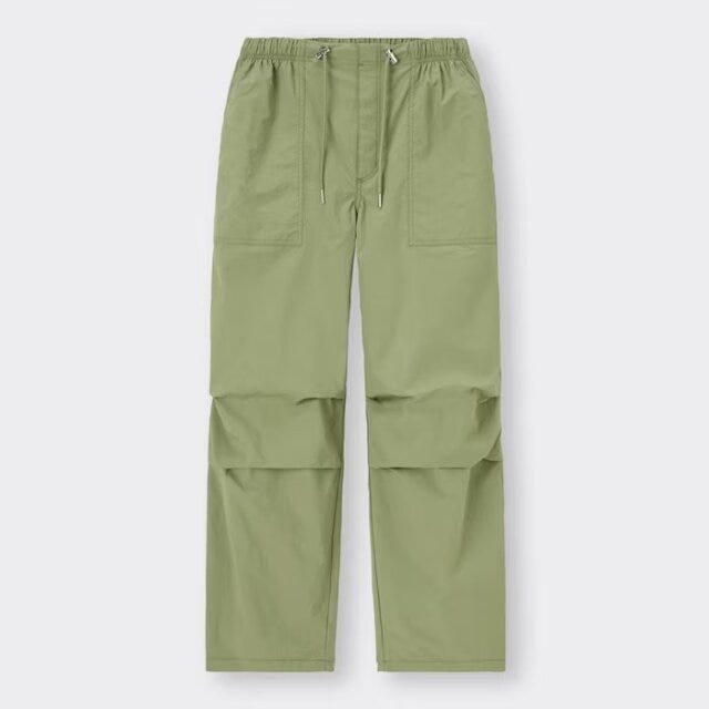 GU　ボトムス　ベイカーワイドパンツ