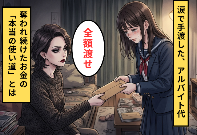 娘のアルバイト代を没収する毒母！？だが数年後…母の入院を機に【没収された金の行方】を知り…娘「えっ…」