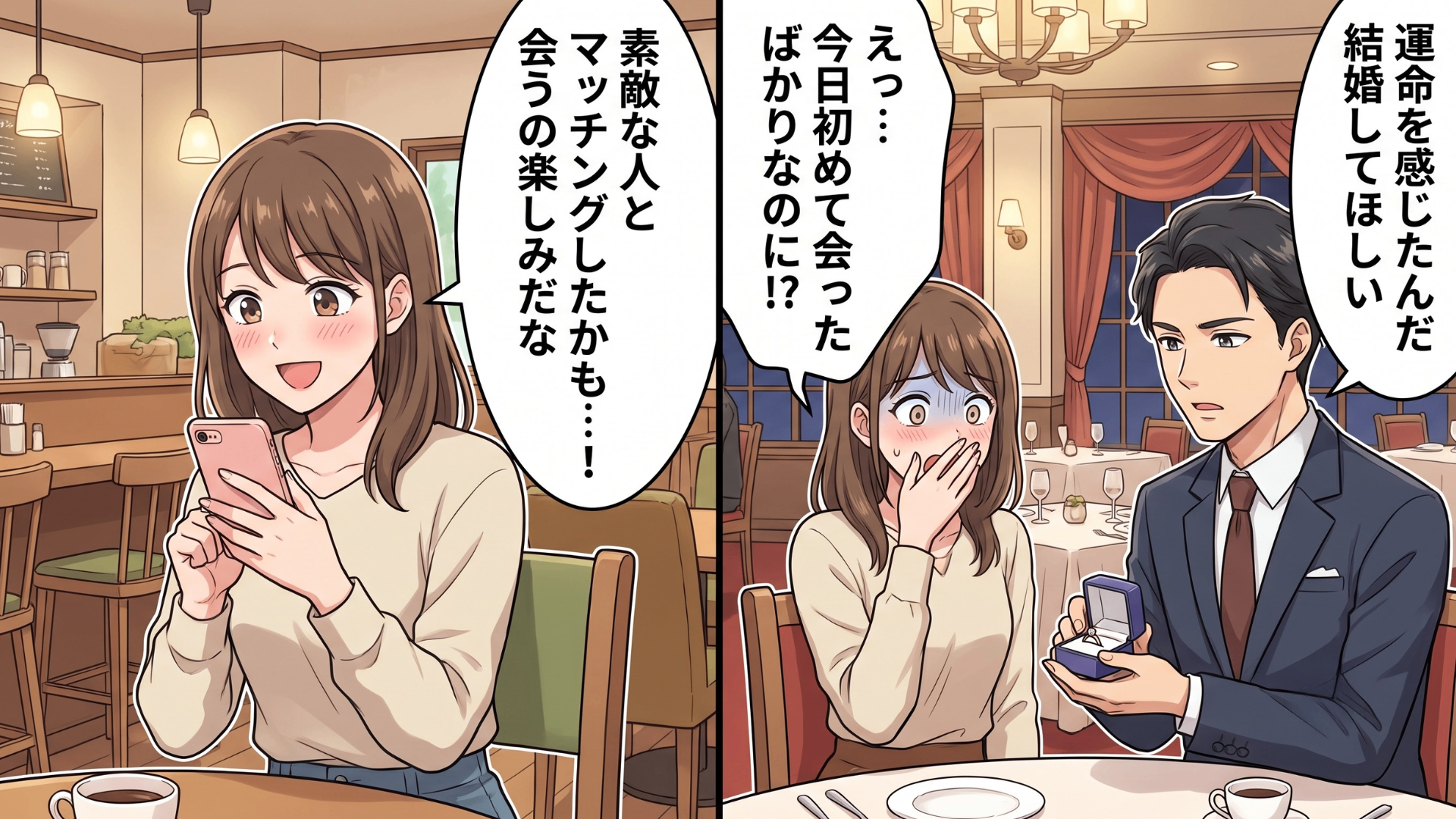 【マッチングアプリ】「僕と結婚してください」初デートの最中に、彼が【信じられないひと言】を…断ると『とんでもない本性』が明らかに！？