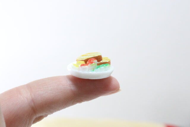 ダイソー デコパーツ(洋食) デコパーツ(中華料理) サイズ感 ダイソー デコパーツ(洋食) デコパーツ(中華料理) サイズ感