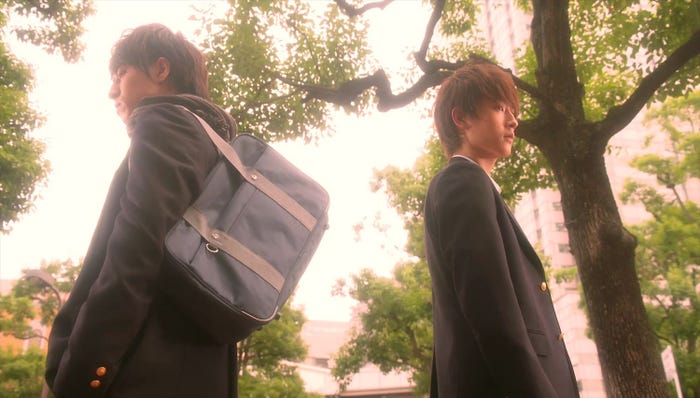 松尾太陽、杉野遥亮(C)杉山美和子/小学館(Sho-Comiフラワーコミックス)フジテレビジョン・エイベックス通信放送