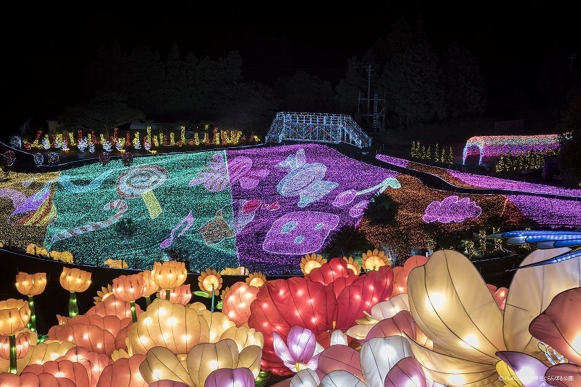 輝きが400万球に倍増!夜の伊豆に輝く「グランイルミ 」がパワーアップ