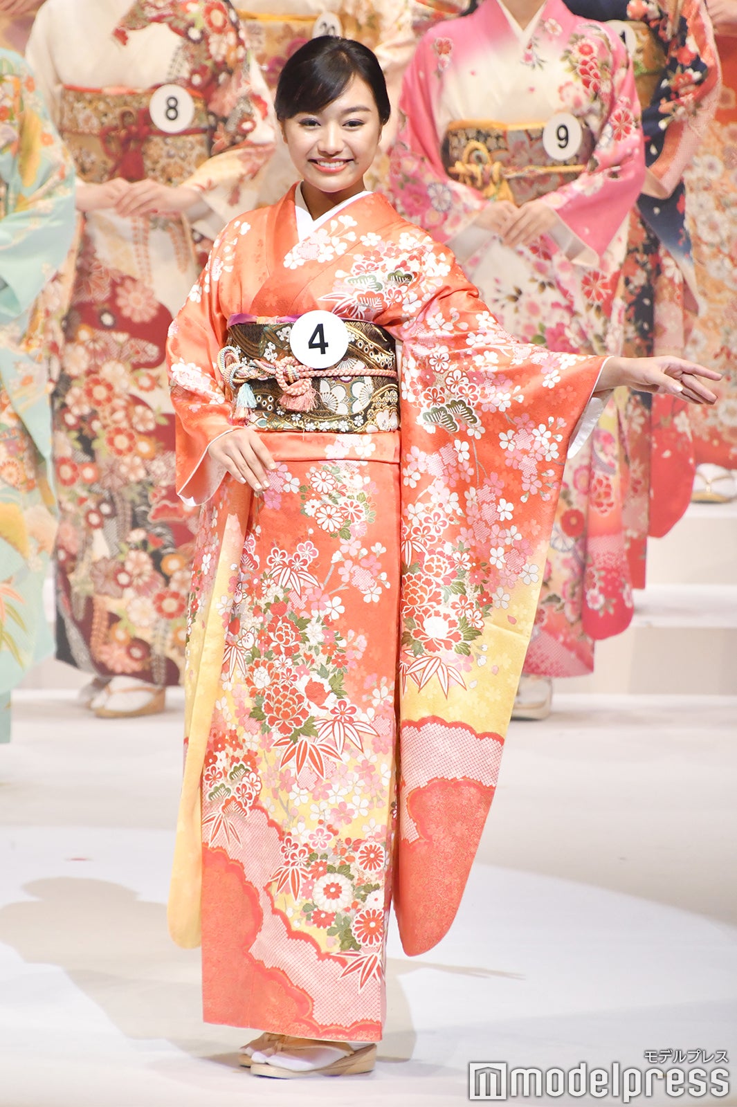 着物審査の様子／「2020ミス・インターナショナル日本代表選出大会」（C）モデルプレス
