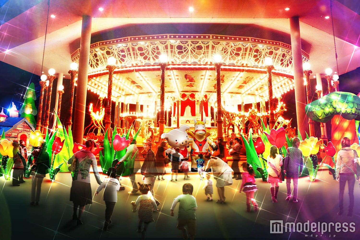 カラフル&POPなイルミでファンタジー空間を表現 としまえん、今冬はイルミエリア拡大