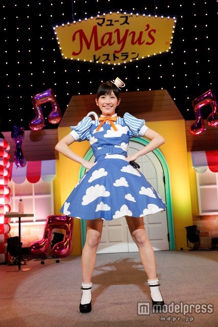 渡辺麻友／4thシングル「ラッパ練習中」リリースイベントの模様／photo by 上飯坂一