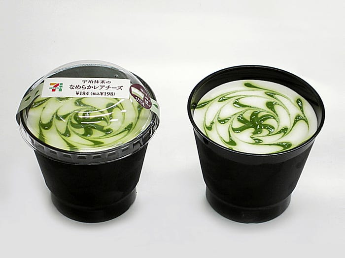 宇治抹茶のなめらかレアチーズ¥184(税別)/画像提供:セブン-イレブン