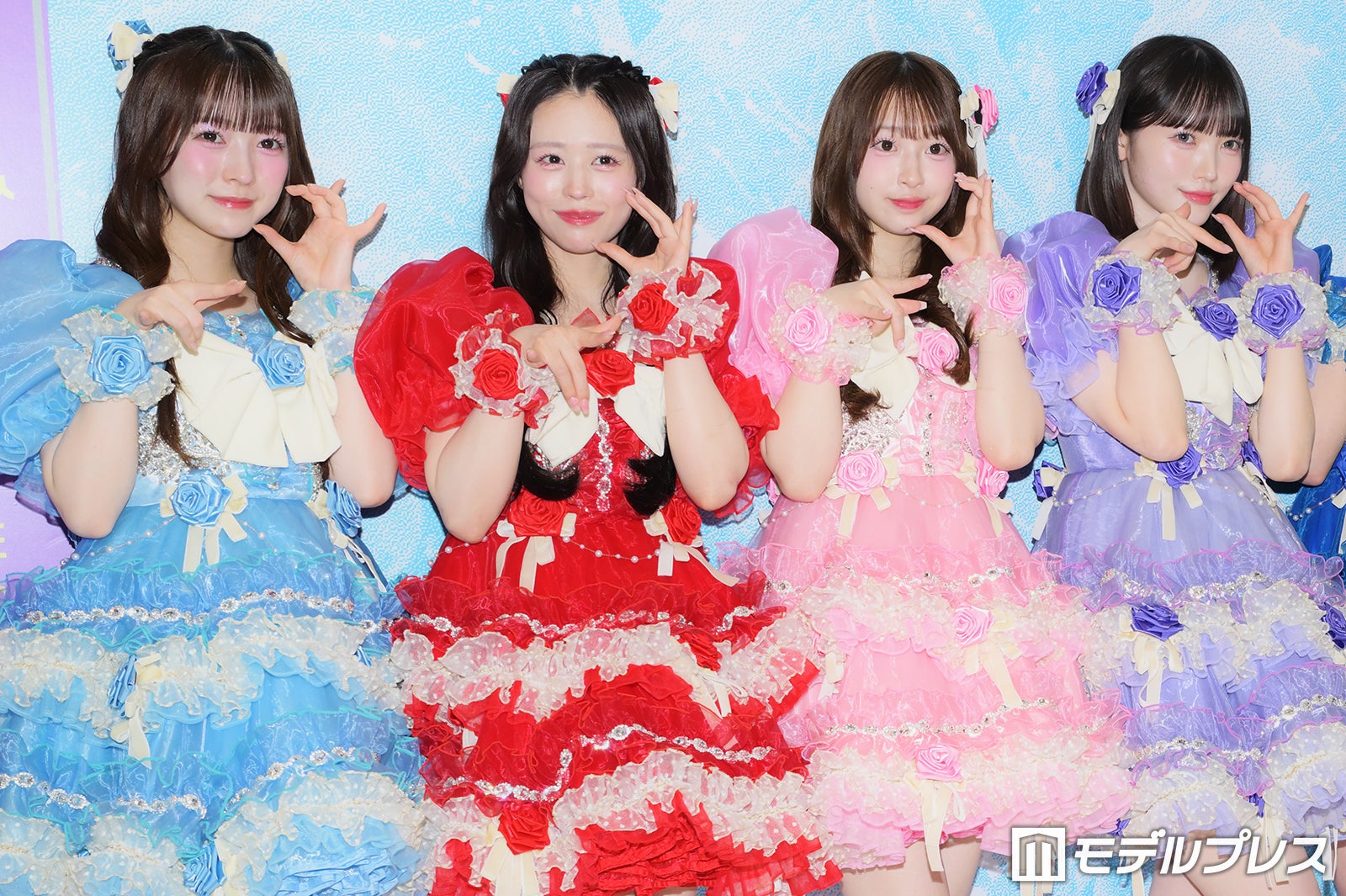 梅田みゆ、佐野愛花、桜庭遥花、真鍋凪咲（C）モデルプレス