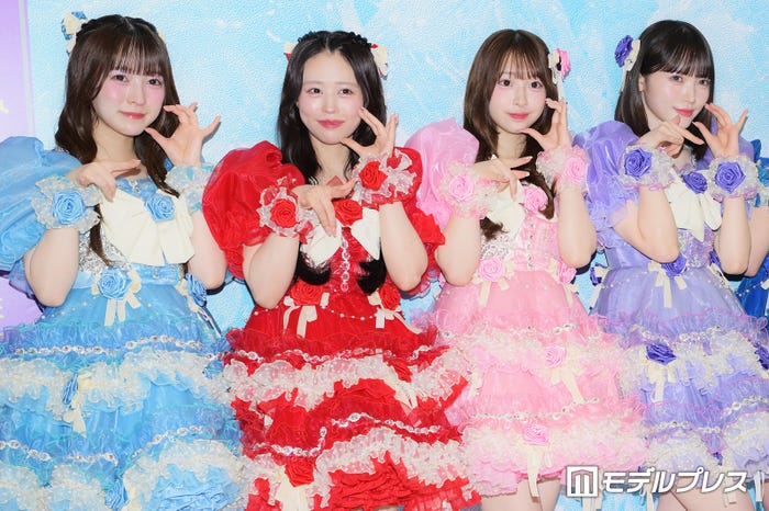 梅田みゆ、佐野愛花、桜庭遥花、真鍋凪咲(C)モデルプレス