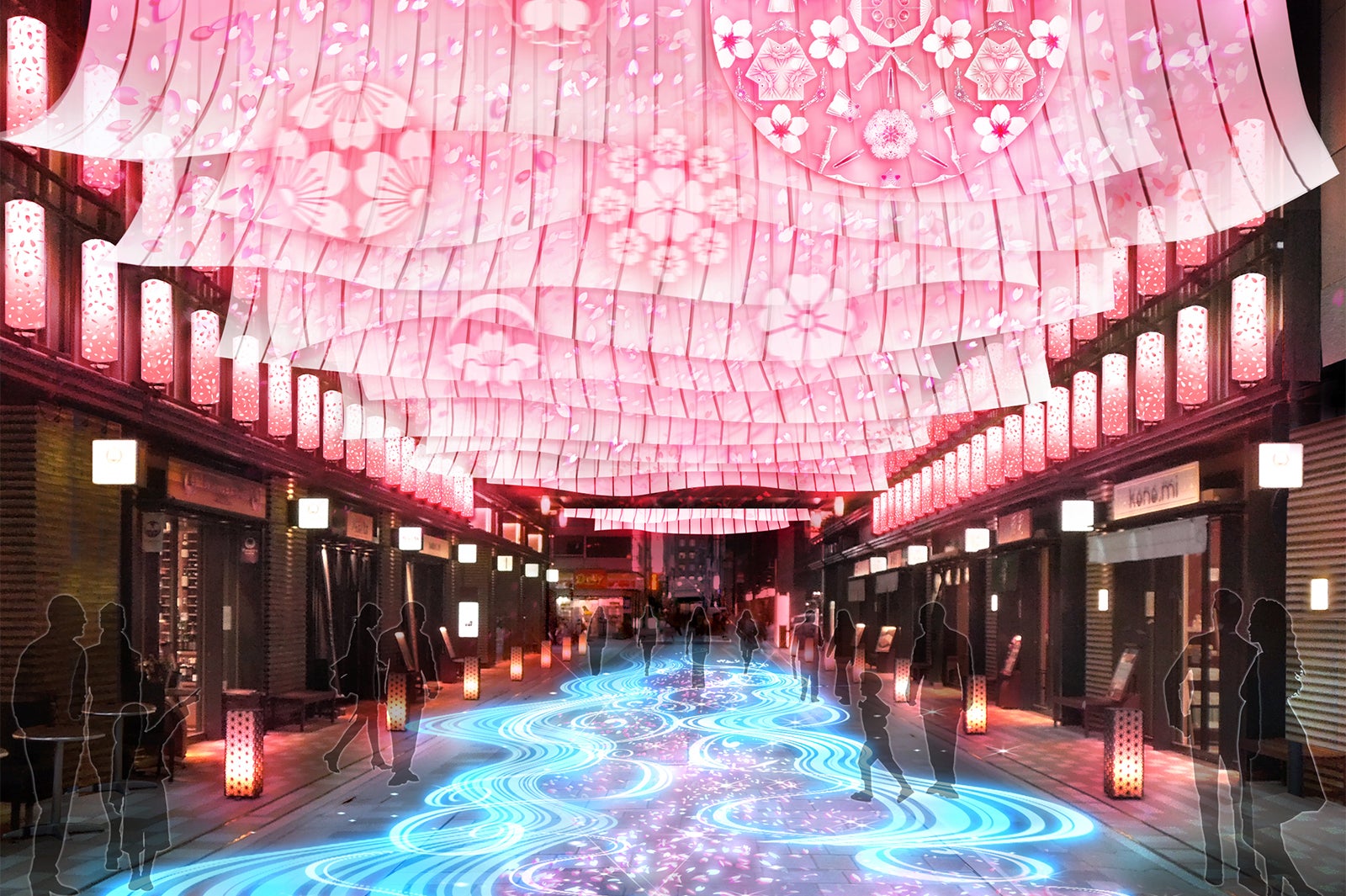 初登場のNIHONBASHI SAKURA GATEイメージ／画像提供：日本橋桜フェスティバル実行委員会