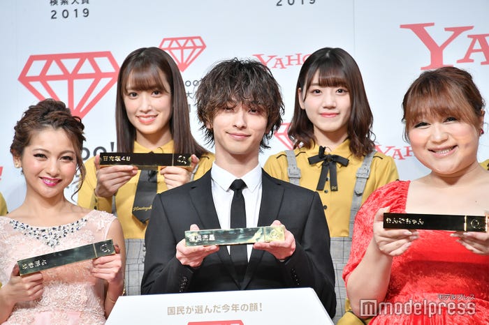 ゆきぽよ、佐々木久美、横浜流星、佐々木美玲、りんごちゃん (C)モデルプレス