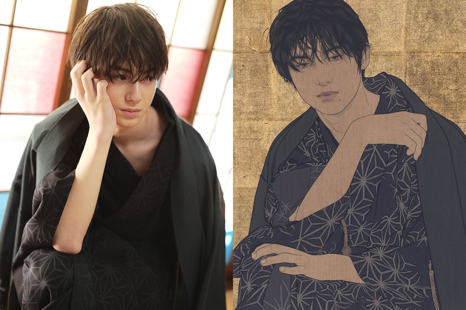 イケメンハーフ・翔が“初”の抜てき 現代美⼈画・池永康晟とタッグに「すごいことが起こっている」＜本人コメント到着＞