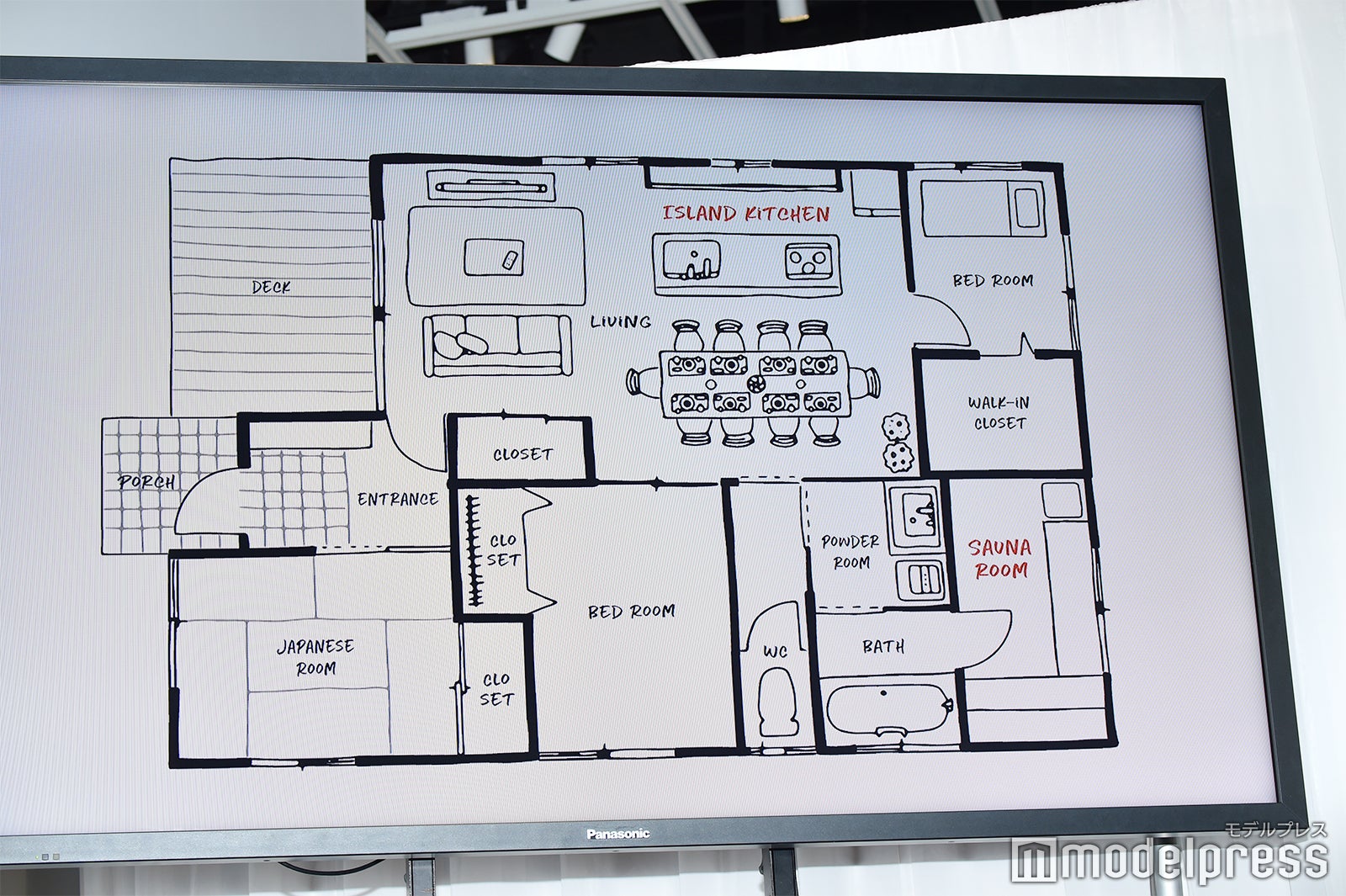 スタッフが想像して書いたという間取り（C）モデルプレス
