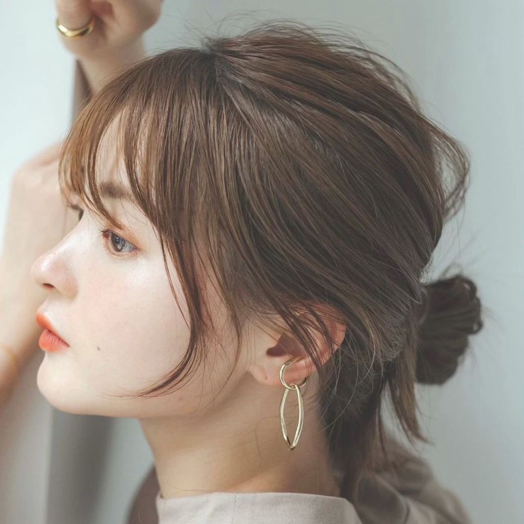 前髪ぱっつん シースルーで抜け感を演出 韓国風トレンドの作り方をご紹介 モデルプレス