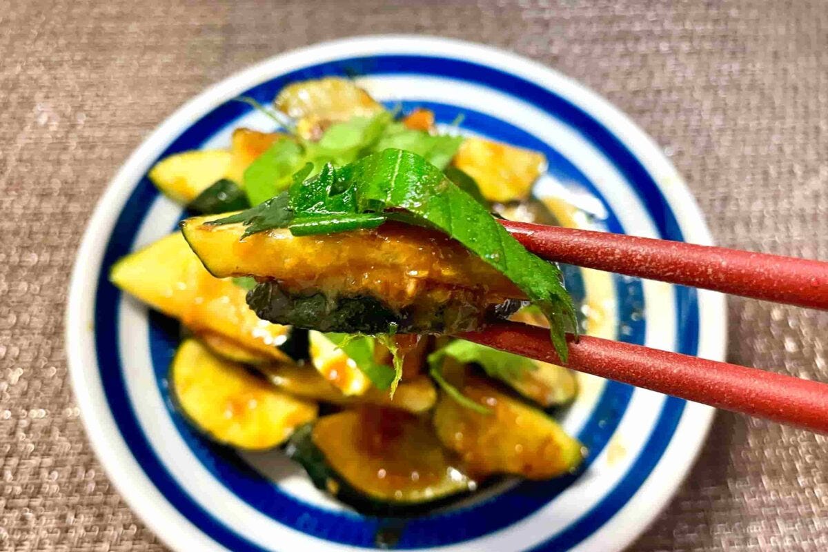 ズッキーニの味噌炒め
