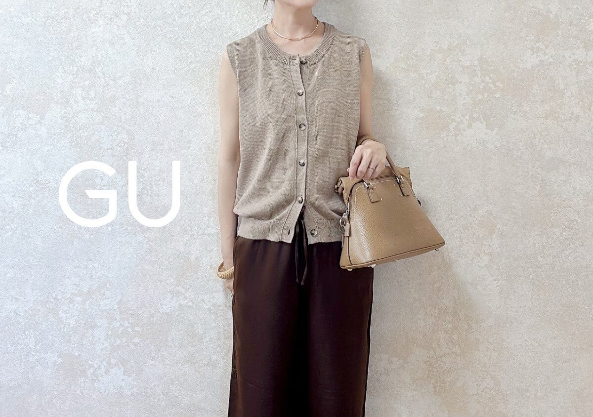 【GU】1枚で決まる「高見えニット」が優秀！腰回りカバーが叶う158cmの正解サイズは？