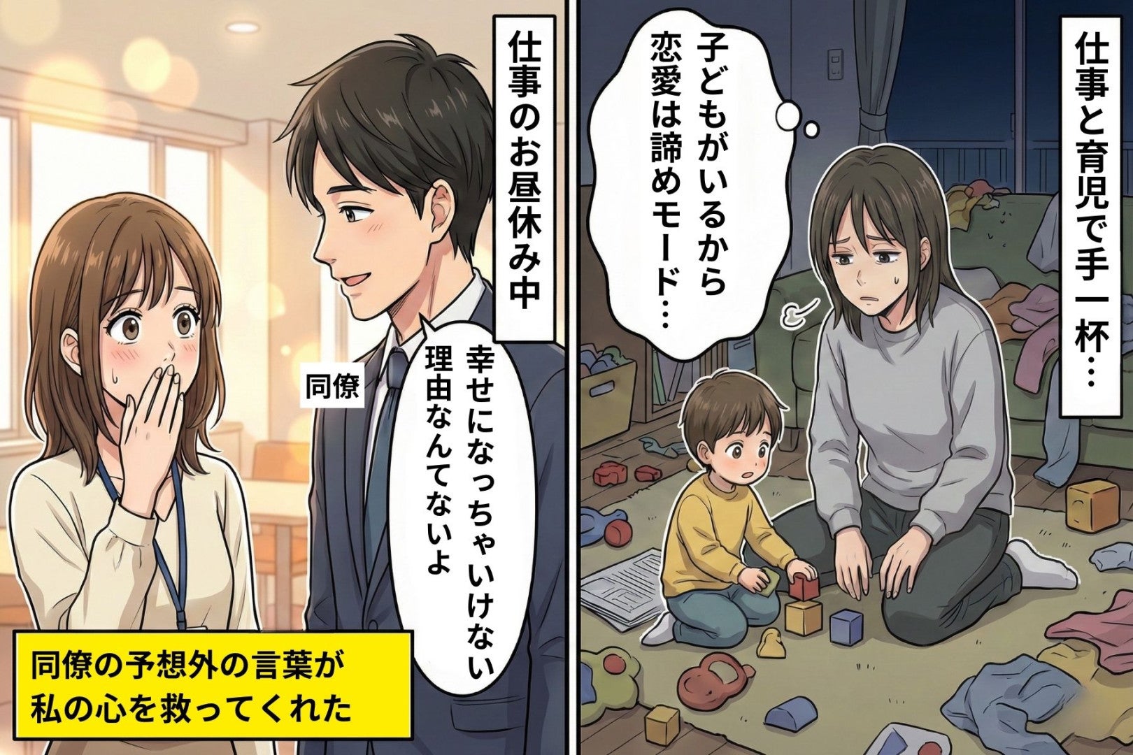 "子どもがいるから恋愛は諦めてる"と言った私に、彼が返した言葉が予想外すぎた