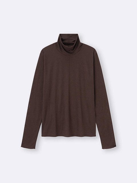 GU ソフトシアーハイネックT GUのソフトシアーハイネックT