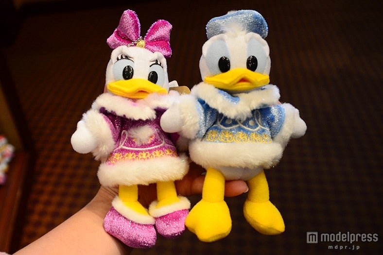 ドナルド、デイジーぬいぐるみバッジ（TDS）各￥1600