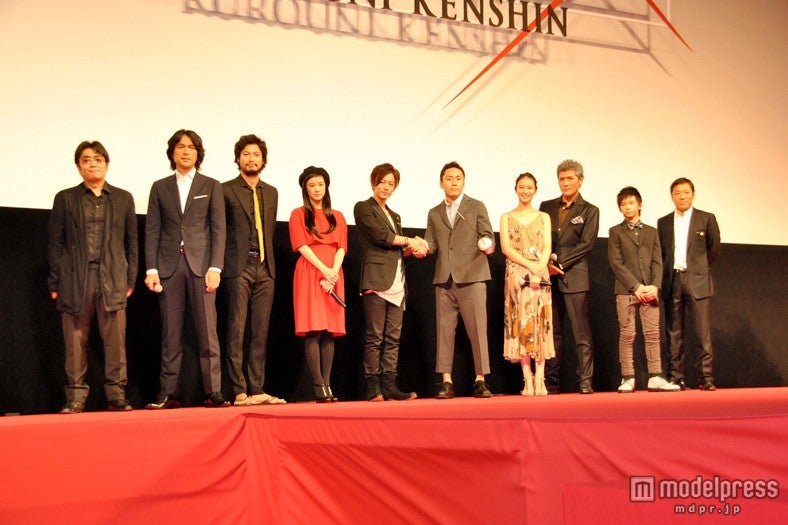 映画『るろうに剣心』メインキャスト陣ら